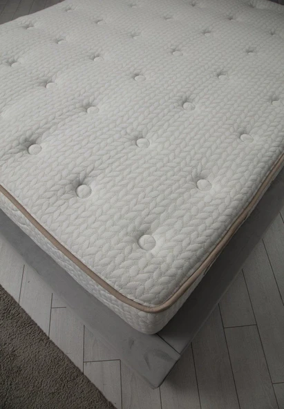 Minar Deluxe Baza+Başlık+Yatak Gri 150X200 - Resim 3