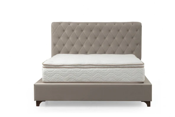 Minar Deluxe Baza+Başlık+Yatak Bej 150X200 - 5