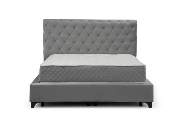 Minar Deluxe Baza+Başlık+Sonata Yatak Gri 150X200 - 5