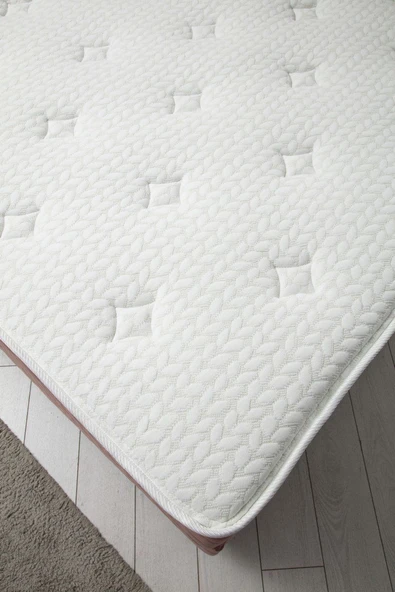 Minar Vassi Baza+Başlık+ Sonata Yatak Gül Kurusu 150X200 - Resim 3