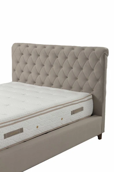 Minar Deluxe Baza+Başlık+Yatak Bej 140X200 - 4