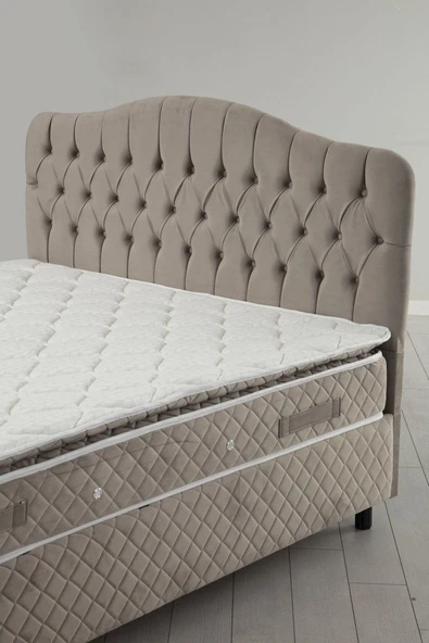 Minar Vassi Baza+Başlık+Yatak Bej 150X200 - Resim 2