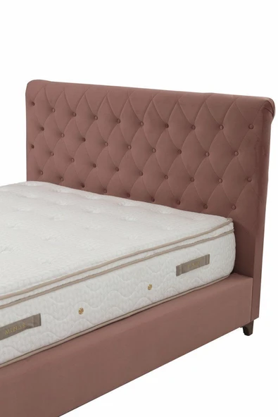 Minar Deluxe Baza+Başlık+Yatak Gül Kurusu 140X200 - Resim 3