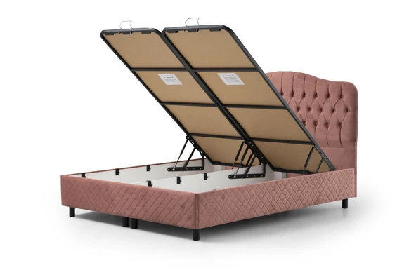 Minar Vassi Baza+Başlık Gül Kurusu 150X200 - Resim 2