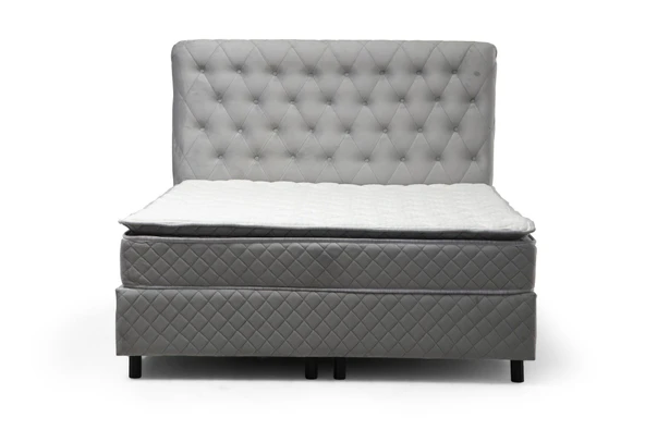 Minar Sonata Baza+Başlık+Vassi Pedli Yatak Gri 140X200 - Resim 5