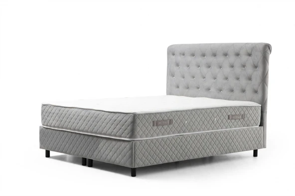 Minar Sonata Baza+Başlık+Yatak Gri 150X200 - Resim 5