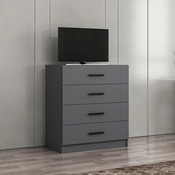 Minar D4002-Kale Tv Çekmece Modül-Antrasit - 2