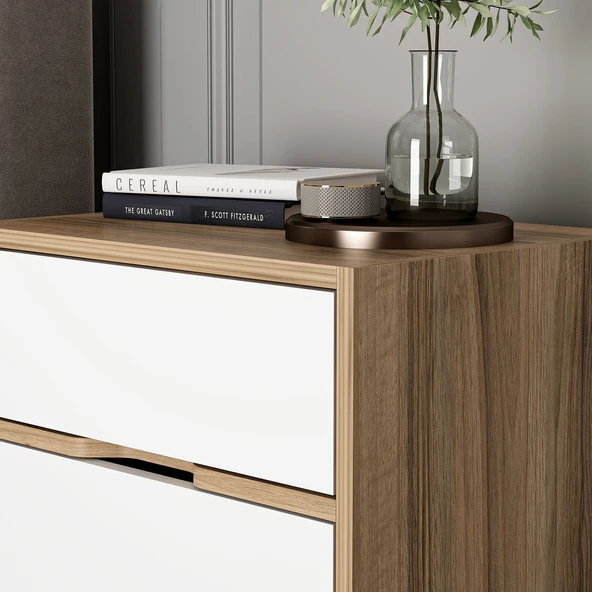 Minar Elina Komodin 2Ç - Dore Beyaz - Resim 3