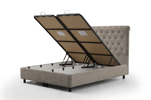 Minar Sonata Baza+Başlık Bej 140X200 - Resim 2