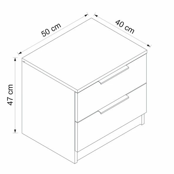 Minar D1008-Kale Plus Komodin 2 Çek-Dore - 8