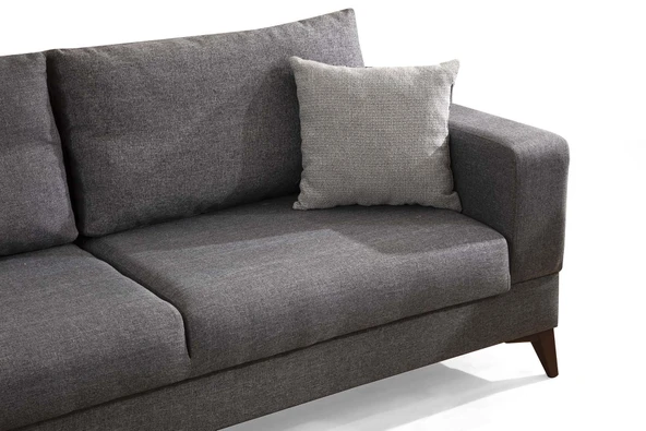 Minar Vive 3'Lü Koltuk Açık Gri + Berjer Açık Gri - Resim 8