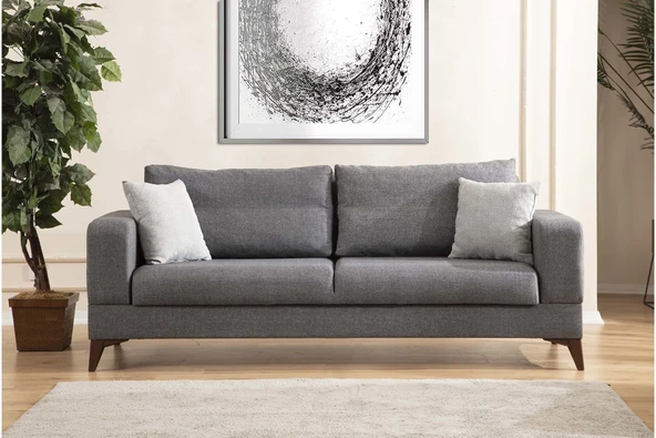 Minar Vive 3'Lü Koltuk Açık Gri - Resim 2