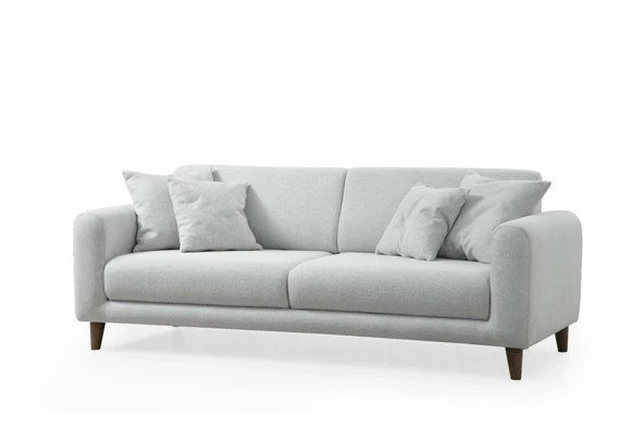 Minar Sare Koltuk 3Lü Ares Beyaz - Resim 2