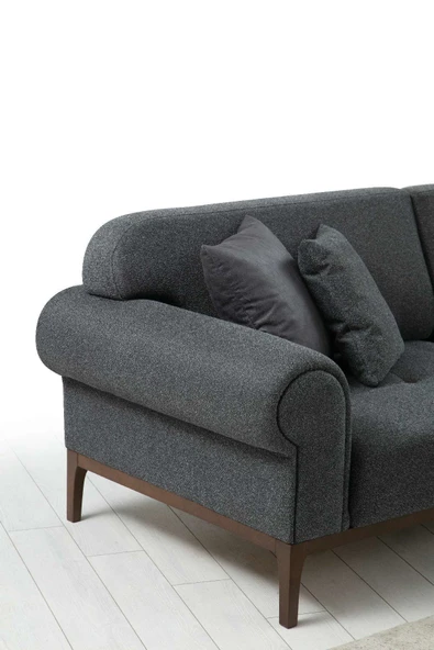 Minar London Sağ Köşe Takımı Koyu Gri - Resim 6