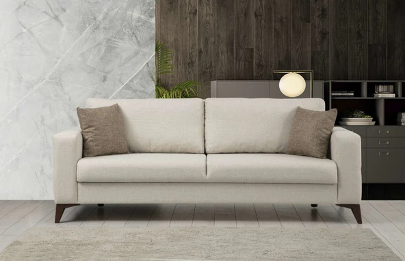 Minar Kristal 3+1 Berjer Koltuk Takım Bej+Antr - Resim 4