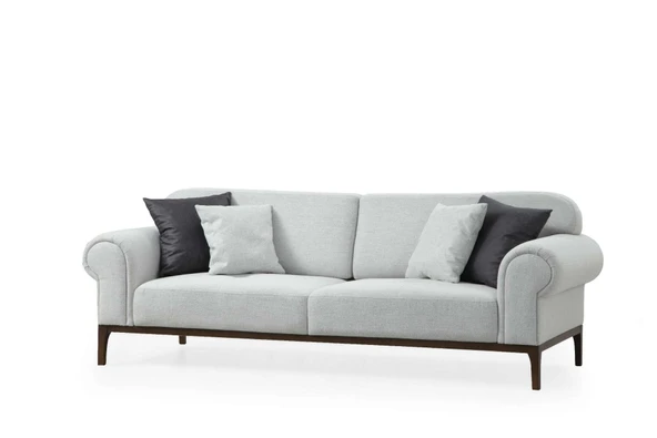 Minar London Koltuk 3Lü Ares Beyaz - Resim 2