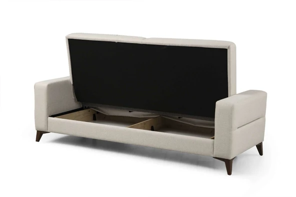 Minar Kristal 3+1 Berjer Koltuk Takım Bej+Koyu Gri - Resim 6