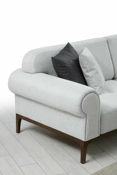 Minar London Sağ Köşe Takım+ Berjer (Ares Byz+Koyu Gri) - Resim 7