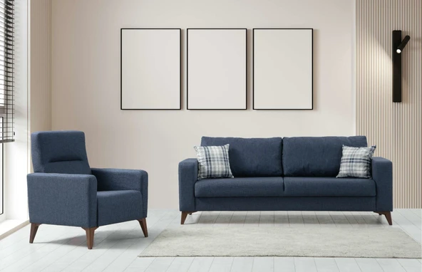 Minar Kristal 3+1 Berjer Koltuk Takımı Antrasit ürün görseli