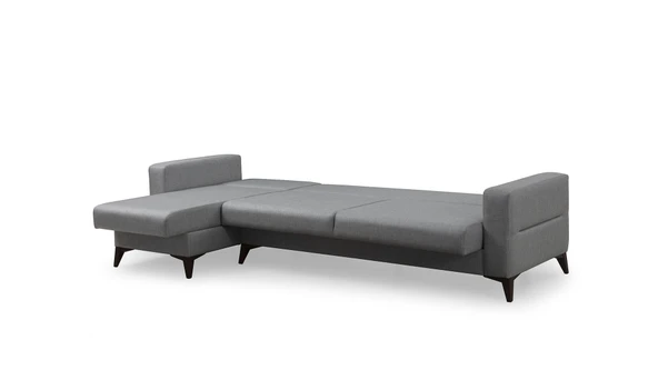 Minar Kristal 3+Dinlenme Köşe Takımı Açık Gri - Resim 3