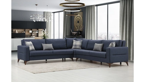 Minar Kristal 3+Köşe+3'Lü Köşetakımı Antrasit ürün görseli