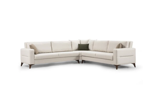 Minar Kristal 3+Köşe+3'Lü Köşetakımı Bej - Resim 3