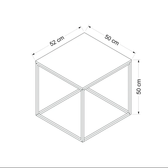 Minar Başak Sehpa Beyaz (Beyaz Ayaklı) - Resim 7