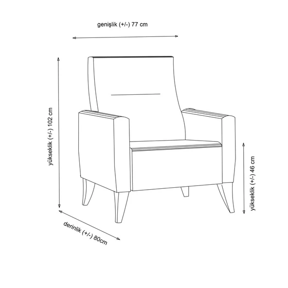 Minar Vive Berjer Antrasit - Resim 5