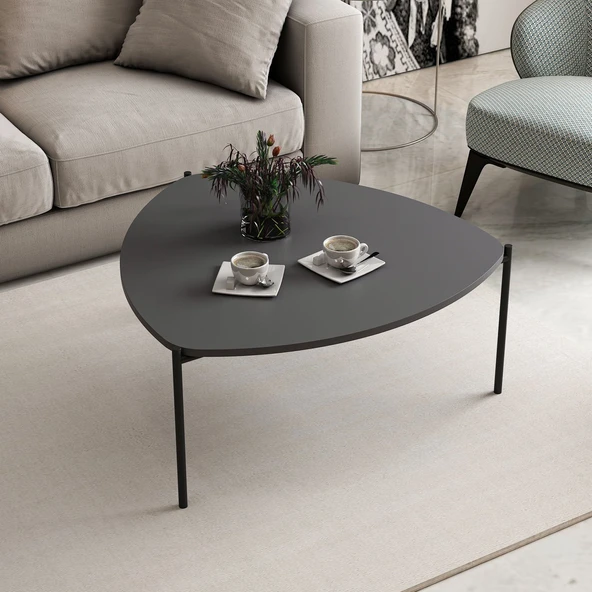 Minar Lenny Orta Sehpa-Antrasit - Resim 2