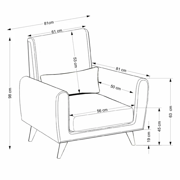 Minar Sare Berjer Koyu Gri - Resim 3