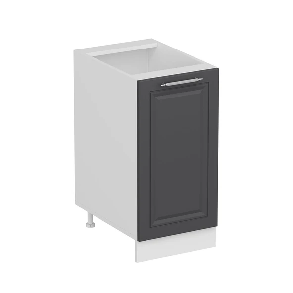 Minar Mutfak Modül Alt 1K1R 40Cm Dolap Beyaz Mebran C Antrasit - 3