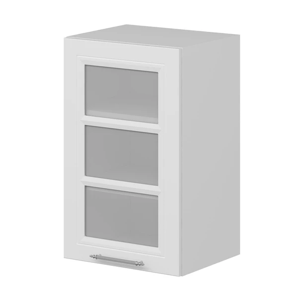 Minar Mutfak Modül Üst 1Dk2R 45Cm Dolap Beyaz Cam Mebran C Beyaz - Resim 3