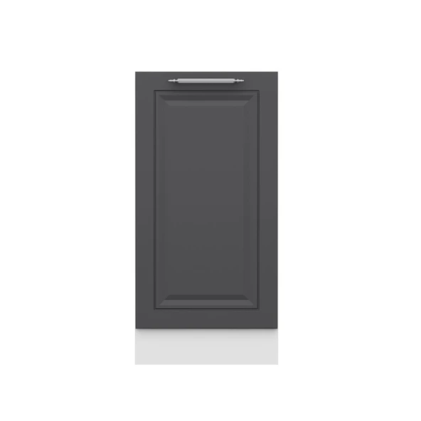 Minar Mutfak Modül Alt 1K1R 40Cm Dolap Beyaz Mebran C Antrasit