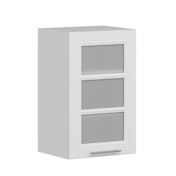 Minar Mutfak Modül Üst 1Dk2R 45Cm Dolap Beyaz Cam Mebran C Beyaz - Resim 2