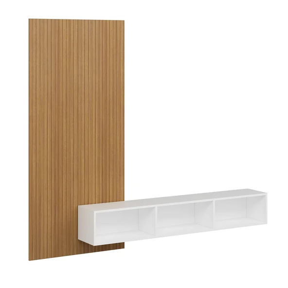 Minar Rigel Tv Dekor Panel Takım-Beyaz - Resim 5