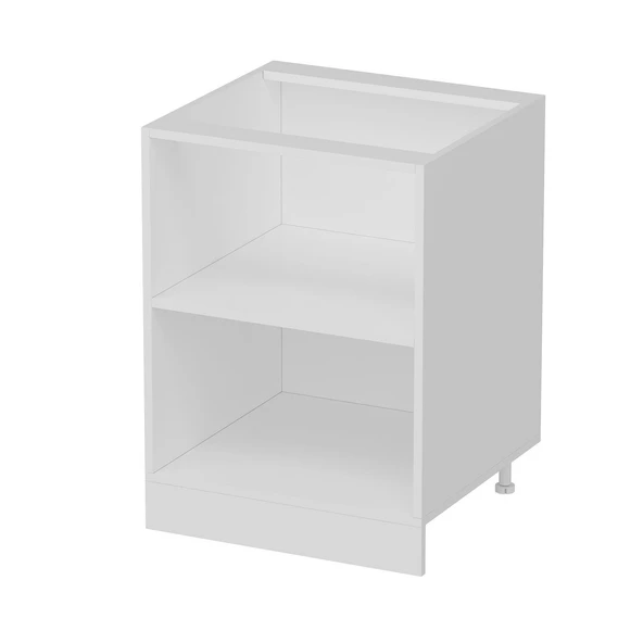 Minar Mutfak Modül Alt 1K1R 60Cm Dolap Beyaz Mebran C Beyaz - 5