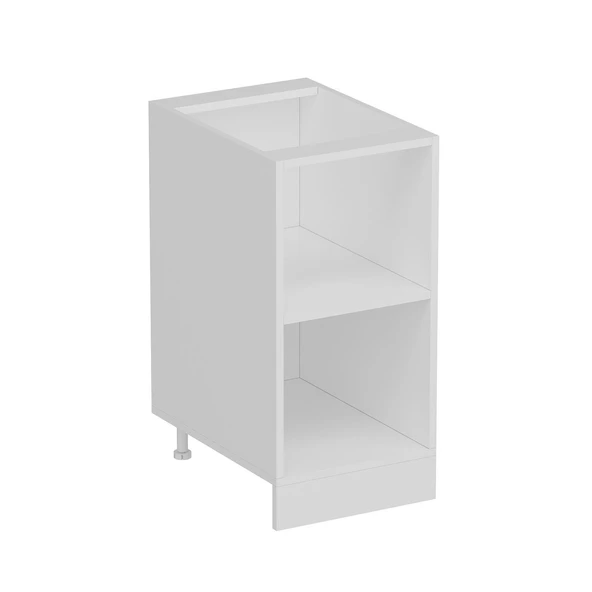 Minar Mutfak Modül Alt 1K1R 40Cm Dolap Beyaz Mebran C Beyaz - Resim 6