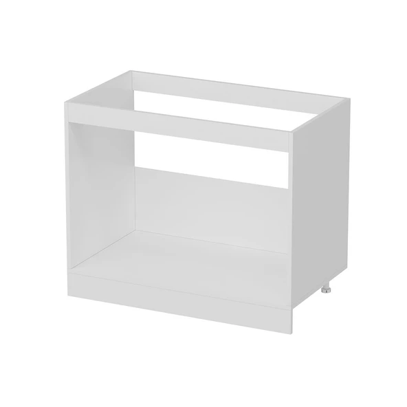 Minar Mutfak Modül Alt 2K 100Cm Evye Dolap Beyaz Mebran C Antrasit - Resim 5