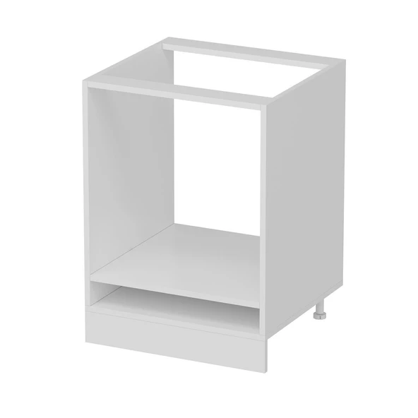 Minar Mutfak Modül Alt 1K 60Cm Ank Dolap Beyaz Mebran C Antrasit - 6