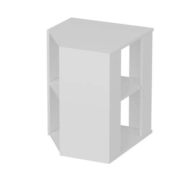 Minar Mutfak Modül Üst 1Dk1R 60Cm Köşe Dolap Beyaz Mebran C Beyaz - 6