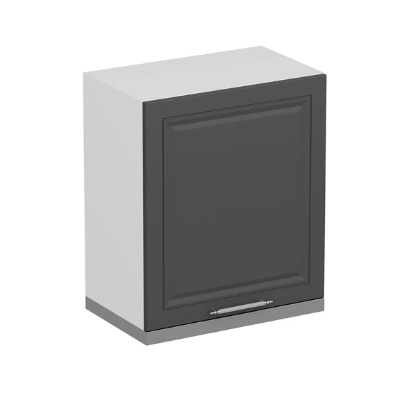 Minar Mutfak Modül Üst 1Dk 60Cm Asp Dolap Beyaz  Mebran C Antrasit - Resim 3