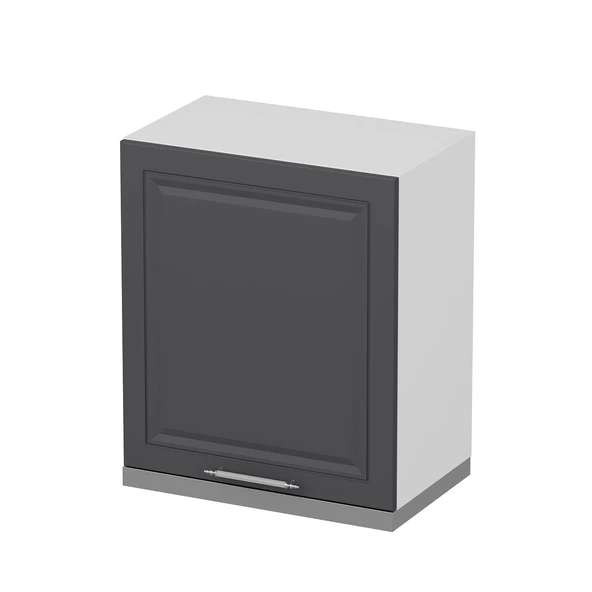 Minar Mutfak Modül Üst 1Dk 60Cm Asp Dolap Beyaz  Mebran C Antrasit - Resim 2