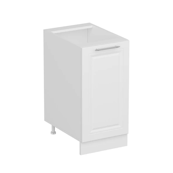 Minar Mutfak Modül Alt 1K1R 40Cm Dolap Beyaz Mebran C Beyaz - Resim 3