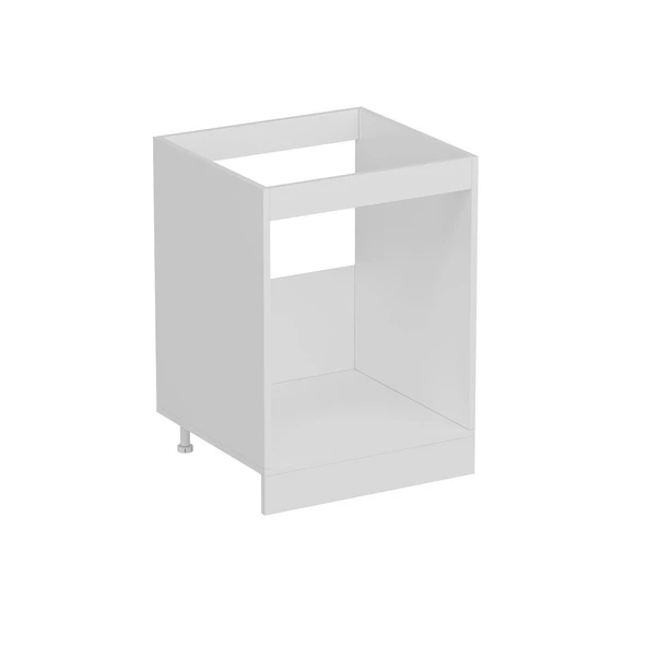 Minar Mutfak Modül Alt 1K 60Cm Evye Dolap Beyaz Mebran C Beyaz - Resim 6