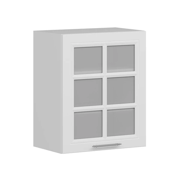 Minar Mutfak Modül Üst 1Dk2R 60Cm Dolap Beyaz Cam Mebran C Beyaz - Resim 3
