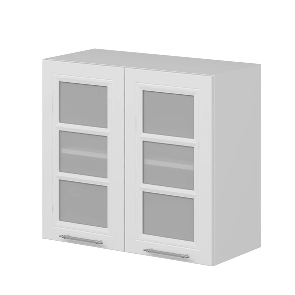 Minar Mutfak Modül Üst 2Dk1R 80Cm Dolap Beyaz Cam Mebran C Beyaz - 2