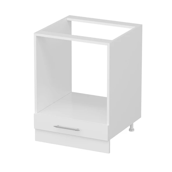 Minar Mutfak Modül Alt 1K 60Cm Ank Dolap Beyaz Mebran C Beyaz - Resim 2