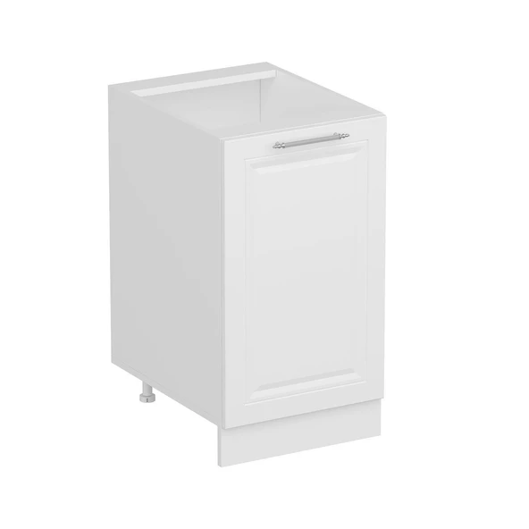 Minar Mutfak Modül Alt 1K1R 45Cm Dolap Beyaz Mebran C Beyaz - Resim 3