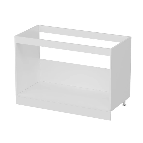 Minar Mutfak Modül Alt 2K 120Cm Evye Dolap Beyaz Mebran C Antrasit - Resim 5