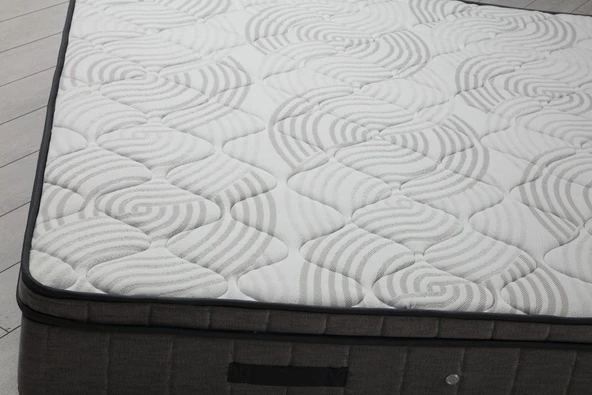 Minar Vitalia Gizli Pedli Yatak Açık Gri 150X200 - Resim 3